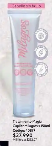 Nova Venta Tratamiento magia capilar milagros x 150ml código: 40877 oferta