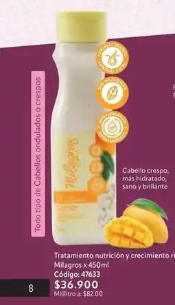 Nova Venta Control - tratamiento nutrición y crecimiento milagros x 450 ml código: 47633 oferta