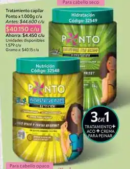 Nova Venta Seco - tratamiento capilar punto x 1.000g c/u oferta