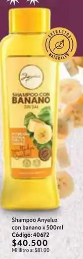 Nova Venta Shampoo con banano x 500ml oferta