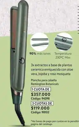 Nova Venta Remington - plancha para cabello botanicals oferta