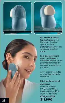 Nova Venta Piel - mini limpiador facial doble cara oferta