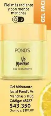 Nova Venta Pond's - gel hidratante facial vs manchas oferta
