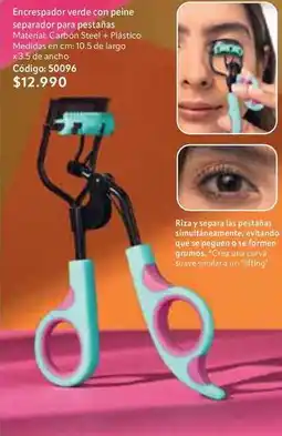 Nova Venta Suave - encrepador verde con peine separador para pestañas código: 50096 oferta
