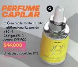 Nova Venta Lg - c. óleo capilar brillo infinito multifuncional la poción x 30ml código: 47110 oferta