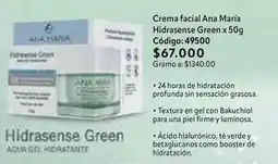 Nova Venta Ana maría - crema facial hidrasense green x 50g oferta
