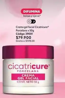 Nova Venta Cicatricure - crema gel facial porcelana x 50g código: 39001 oferta