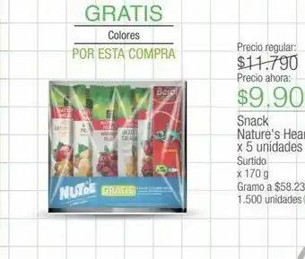 Jumbo Snacks nature's heart oferta