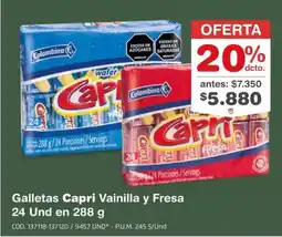 Makro Capri galletas vainilla y fresa oferta
