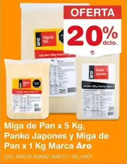Makro Aro miga de pan oferta
