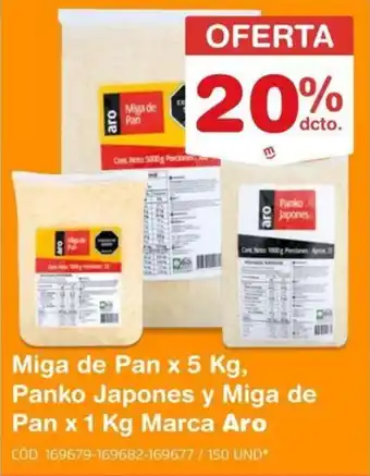 Makro Aro miga de pan oferta