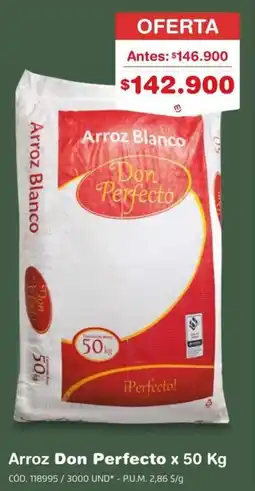 Makro Don perfecto arroz oferta