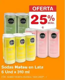 Makro Sodas hatsu en lata oferta