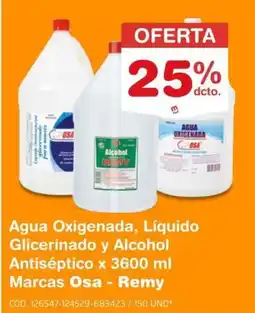 Makro Osa - remy agua oxigenada, líquido glicerinado y alcohol antiséptico oferta