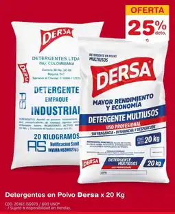 Makro Dersa detergentes en polvo oferta