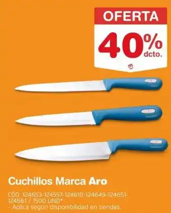Makro Aro cuchillos oferta