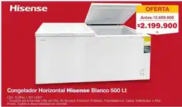 Makro Hisense congelador horizontal blanco oferta