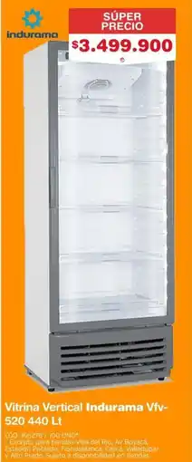 Makro Indurama vitrina vertical vfv- oferta
