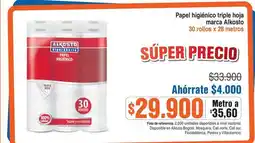 Alkosto Alkosto - papel higi uevo triple hoja oferta
