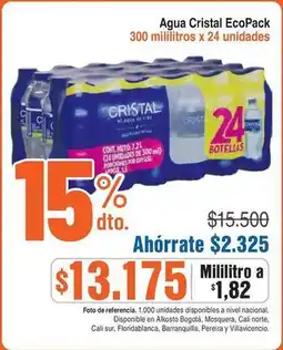 Alkosto Cristal - agua ecopack oferta