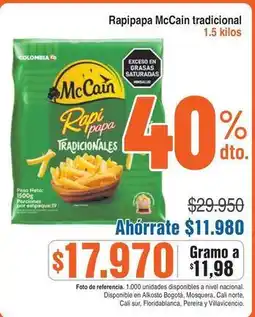 Alkosto Mccain - rapi papa tradicional oferta