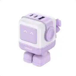 Falabella Cargador Usb A Y Usb C Rg De 65w Robot Con 3 Puertos Purpura oferta