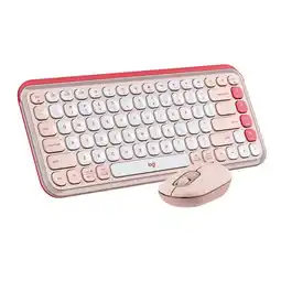 Falabella Combo teclado mouse POP Icon Rosa oferta