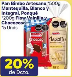 La Gran Colombia Bimbo pan artesano oferta