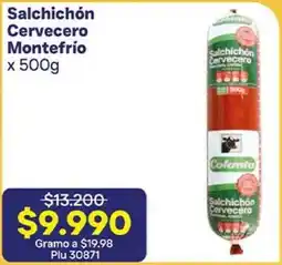 La Gran Colombia Salchichón cervecero montefrío oferta