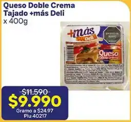 La Gran Colombia +más deli queso doble crema tajado oferta