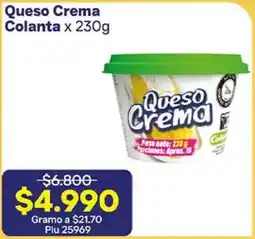 La Gran Colombia Queso crema colanta oferta