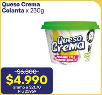 La Gran Colombia Queso crema colanta oferta