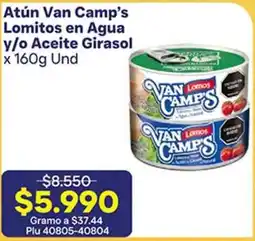 La Gran Colombia Van camp's atún lomitos en agua y/o aceite giraso oferta