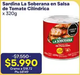 La Gran Colombia La soberana sardina en salsa de tomate cilíndrica oferta