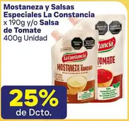 La Gran Colombia La constancia mostaneza y salsas especiales oferta