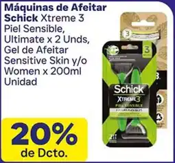La Gran Colombia Schick xtreme 3 máquinas de afeitar oferta