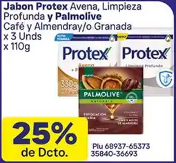 La Gran Colombia Protex jabon avena, limpieza profunda y palmolive oferta