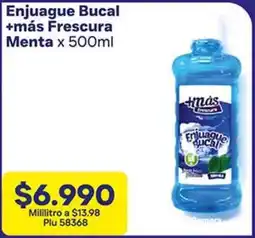 La Gran Colombia +más frescura enjuague bucal menta oferta