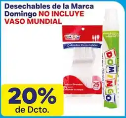 La Gran Colombia Domingo desechables oferta