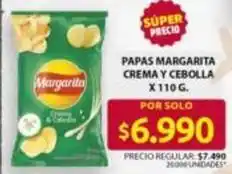 Ara Margarita - papas crema y cebolla oferta