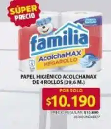 Ara Familia - papel higiénico acolchamax megarollo oferta