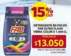 Ara Fab - detergente en polvo ultra flash vibra color oferta