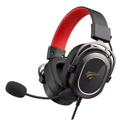 Falabella Auriculares Gamer con Cable, Conector De 3.5 MM, Micrófono Desmontable HD, Ocre-Rojo oferta
