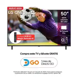 Falabella Televisor 50 pulgadas|4K UHD QNED Mini LED |50QNED70BSA |Incluye AI Magic Remote oferta