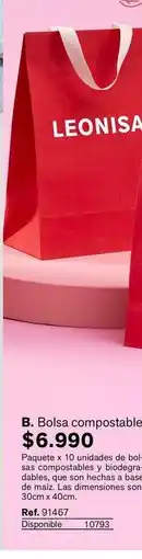 Leonisa Leonisa - bolsa compostable oferta