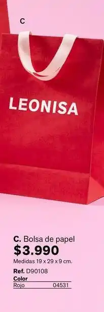 Leonisa Leonisa - bolsa de papel oferta