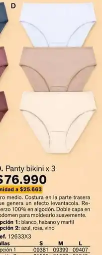 Leonisa Panty bikini x 3 oferta