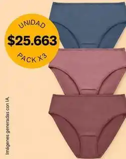 Leonisa Pack of 3 panties oferta