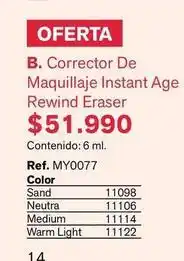 Medium - b. corrector de maquillaje instant age rewind eraser ref. my0077