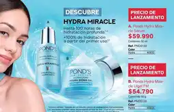 Leonisa Pond's - hydra miracle serum, hydra miracle ultra light hydra bioma gel oferta